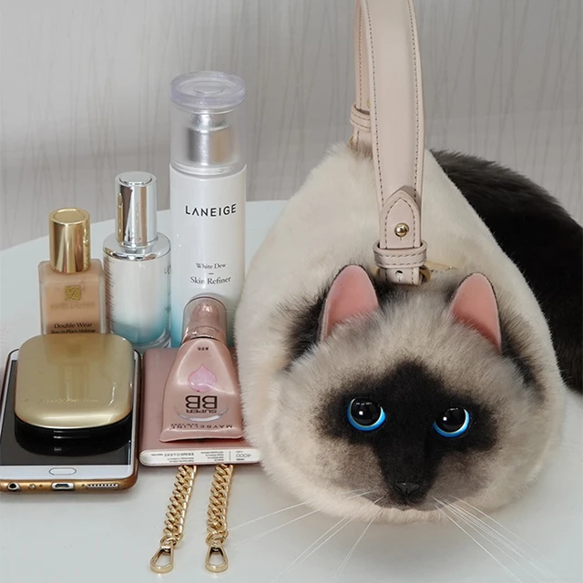 Fashion Women's Luxury Mini Cute White Cat Bag High Quality Female