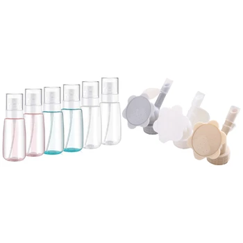 

6 Pcs 60Ml/2Oz Fine Mist Spray Bottle & 3 Pcs Plastic Household Pot Watering Bottle Jug Small Sprinkler