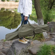 2 слоя катушка спиннинга Сумка рыболовная удочка снасти чемодан для инструментов переноска хранение дорожных сумок сумка органайзер рыболовная крышка сумка