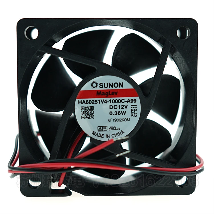 

SUNON HA60251V4-1000C-A99 Вентилятор охлаждения сервера DC 12 В 0,36 Вт 60x60x15 мм 2-проводной