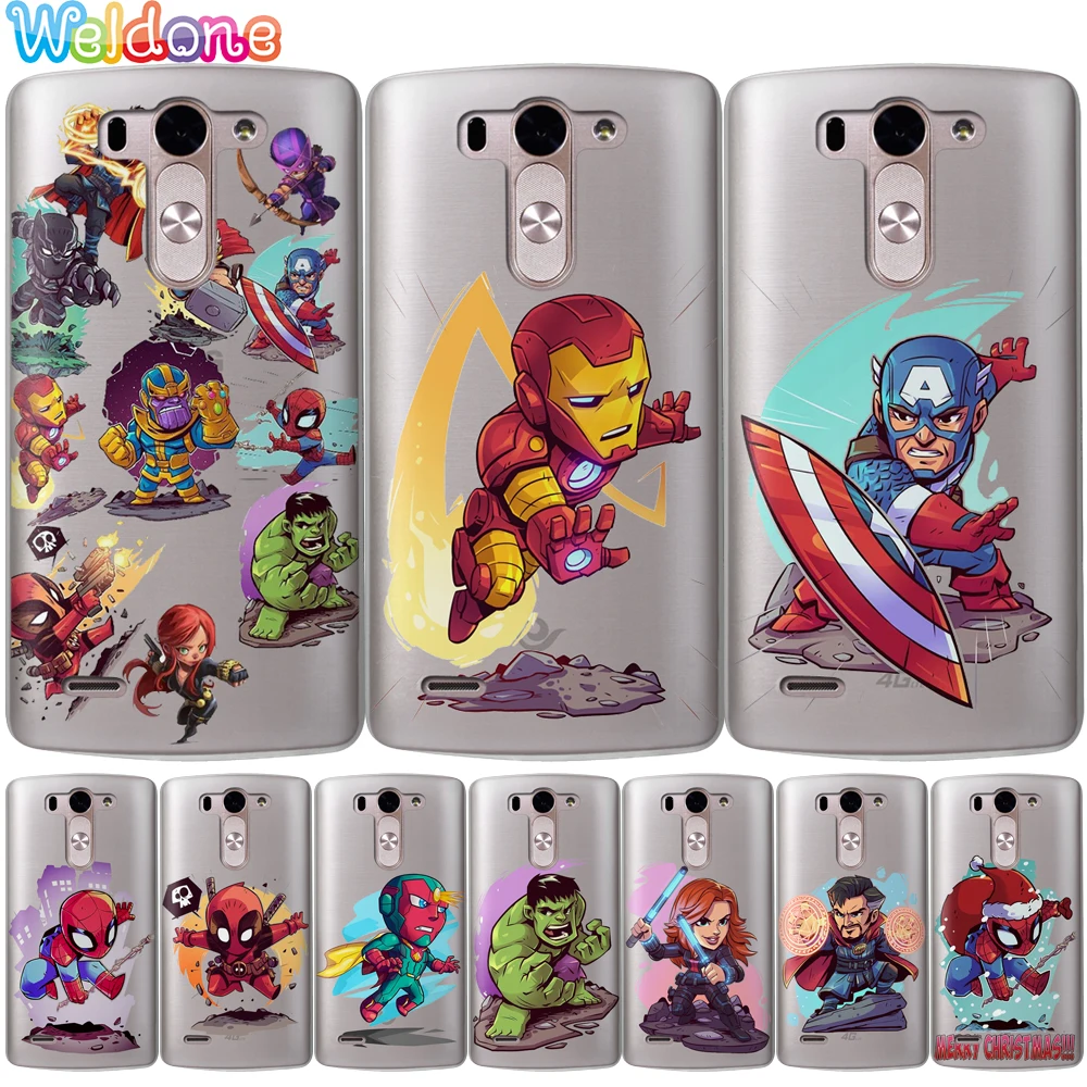 

Marvel Avengers: Endgame Phone Case Cover For LG Q6 Q7 G6 G7 V30 XPower3 K10 K8 2018 2017 K9 K11 G4 K7 Spiderman case Etui cover