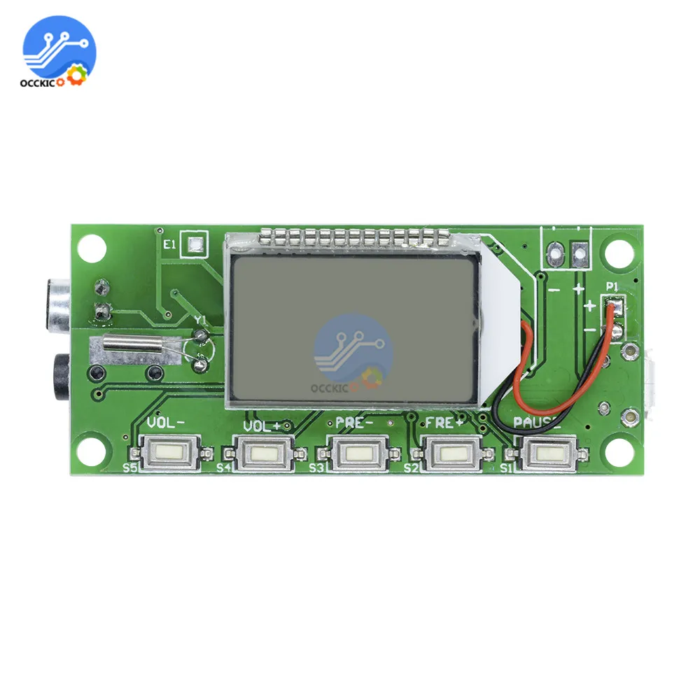 DSP & PLL 87 108MHz LCD цифровой беспроводной микрофон стерео аудио FM приемник модуль|module