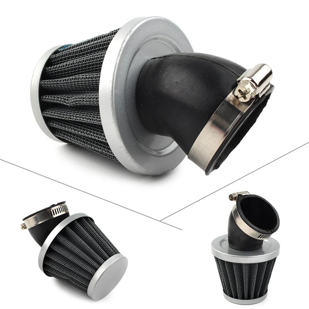 

42mm Bent Neck Motorbike Air Filter Cleaner for Dirt Pit Bike ATV Quad Motorcycle GY6 Moped Scooter 250cc