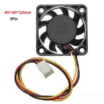 

12V Mini Cooling Computer Fan - Small 40mm x 10mm DC Brushless 3-pin reduce temperature for computer 18cm