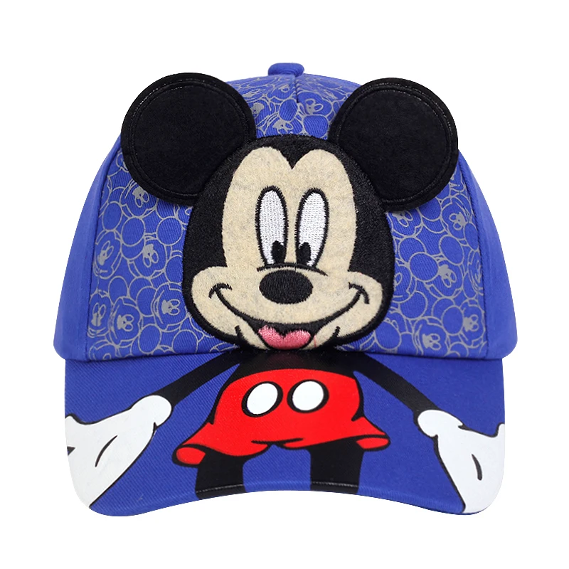 navy seal baseball cap Disney Cartoon Mickey Children's Hat Kids Boys Girls Baseball Caps Cute Ear Embroidery Sun Hats Suitable for 3-8 Years Old flat cap baseball hat