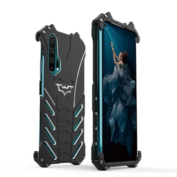 

For Huawei Honor 20S 20Pro Luxury Bat Style Premium Aluminum Metal Bumper Frame Shockproof Case Heavy Duty Kickstand Back Cover