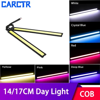 

CARCTR Car Universal Daytime Running Lights COB Fog Lamp Waterproof Super Bright 17CM Car Styling Led Day Light Signal Light2PCS