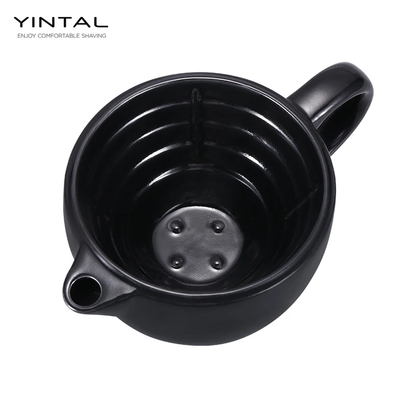 Бритвенная кружка, заполненная горячей водой, всегда согревает ее большой размер чаши ручной работы керамическая чашка