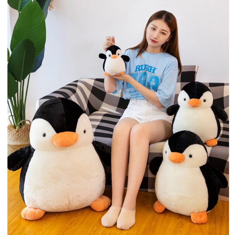 Новинка Kawaii плюшевая игрушка в виде пингвина, Большая мягкая кукла в виде пингвина, подушка в виде пингвина для девочки, подарок для ребенка, украшение 24 дюйма, 60 см