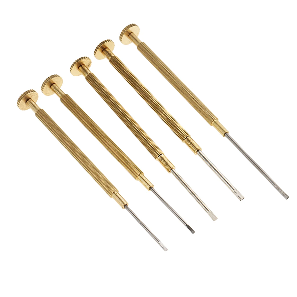 5pcs Jewelers Micro Screwdriver Set Precision Watch Jewelry Glasses Repairs