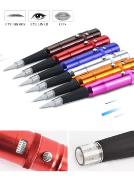 

Dermografo Permanent Makeup Pen Machine Eyebrows Lip Tattoo Machines Swiss Motor Pen Gun With Needles Tips maquina de tatuagem