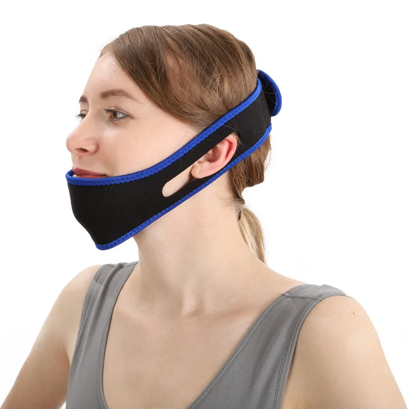 

Snoring jaw protective belt chin bracket belt snoring head snoring snoring snoring triangle thin face compression belt