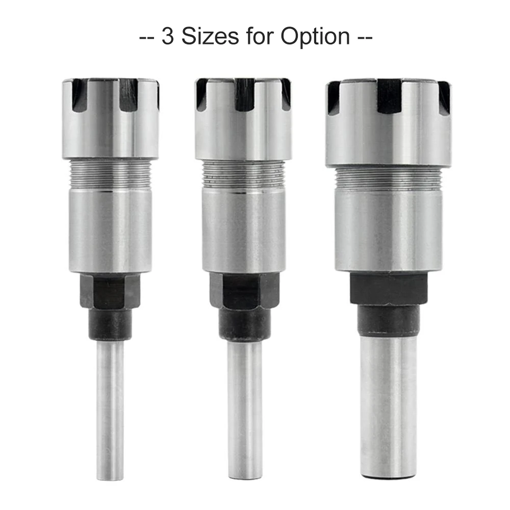 

1/4 inch/8mm/1/2 inch Mini Spring Steel Shank Router Bit Extension Rod Milling Cutter Extender Collet Holder Adapter