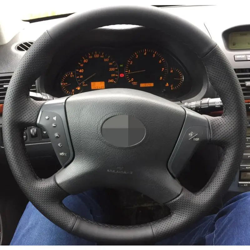Чехол на руль из микрофибры для Toyota Avensis 2003 2007|Чехлы руль| |