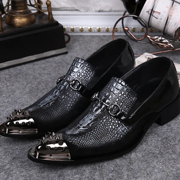 

Herren Schuhe Men Leather Shoes Casual Japanese Style Pointed Steel Toe Shoes Man Loafer