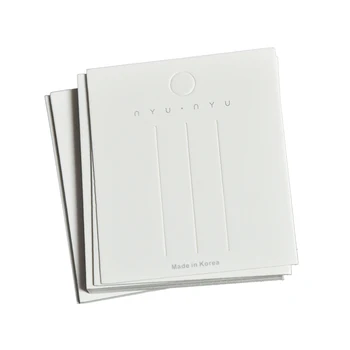 

20pcs White Color Rectangular Paper Hair Clip Hair Bows Display Cards for DIY Hair Accessories Gifts Findings