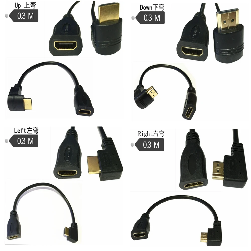 Стандартный 1080P Mini HDMI в кабель конвертер Папа мама адаптер удлинитель коннектор