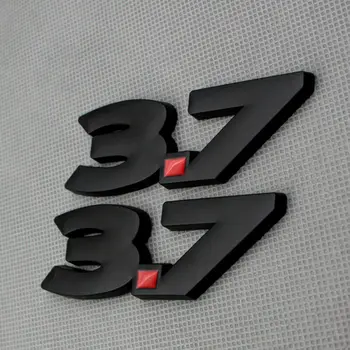

Black Car Sticker 3.7L V6 Fender Badge Rear Emblem Car Sticker 3D Logo