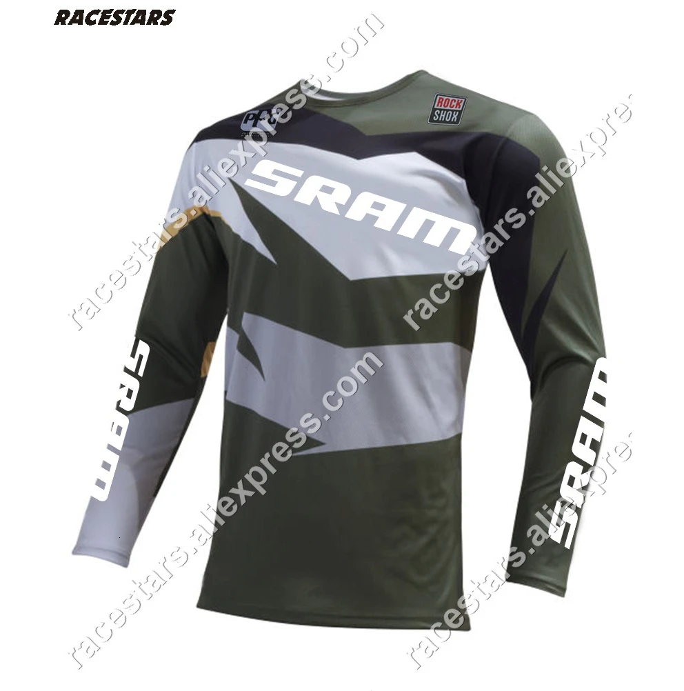 Moto Jersey MX MTB внедорожный SRAM Горный велосипед DH велосипедный мото Джерси Майо ciclismo moto cross Jersey spexcec camiseta - Цвет: 11