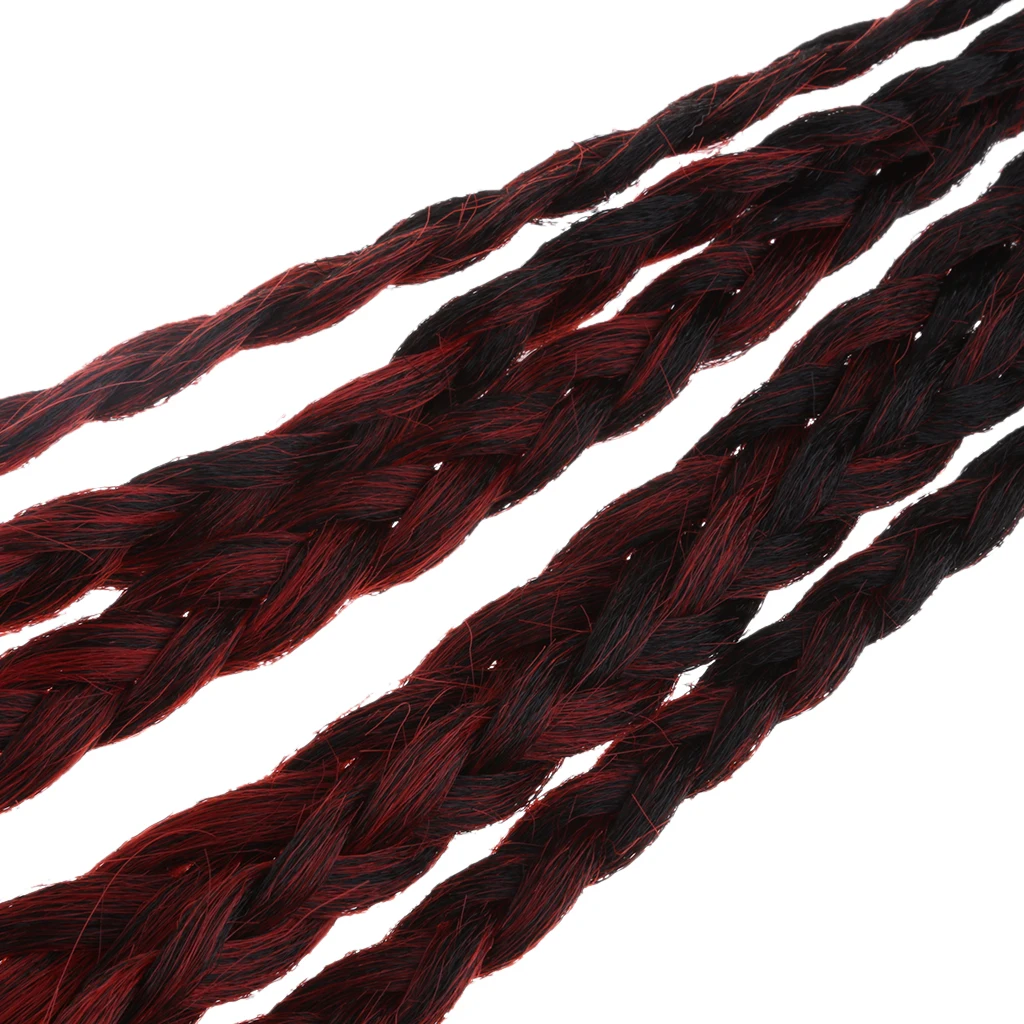 1 Piece Motorcycle Helmet Braids Woman Braids Ponytail For Motorbike Helmets Twist Dual Pigtail With Sucker Bow