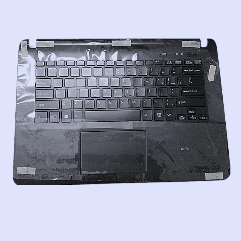 Черный чехол для ноутбука, верхняя панель клавиатуры с американской версией клавиатуры для sony SVF142 серии SVF142C1WW