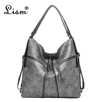 

Multifunction Handbags Women Bags Designer Vintage Sac A Main Ladies Large Capacity Female Leather Shoulder Bag Totes Hand Bags