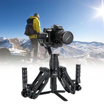 

Support Photography Flexiable High Compatibility Stable Camera Gimbal 5 Axis Stabilizer Damping Spring Dual Handle For Feiyu