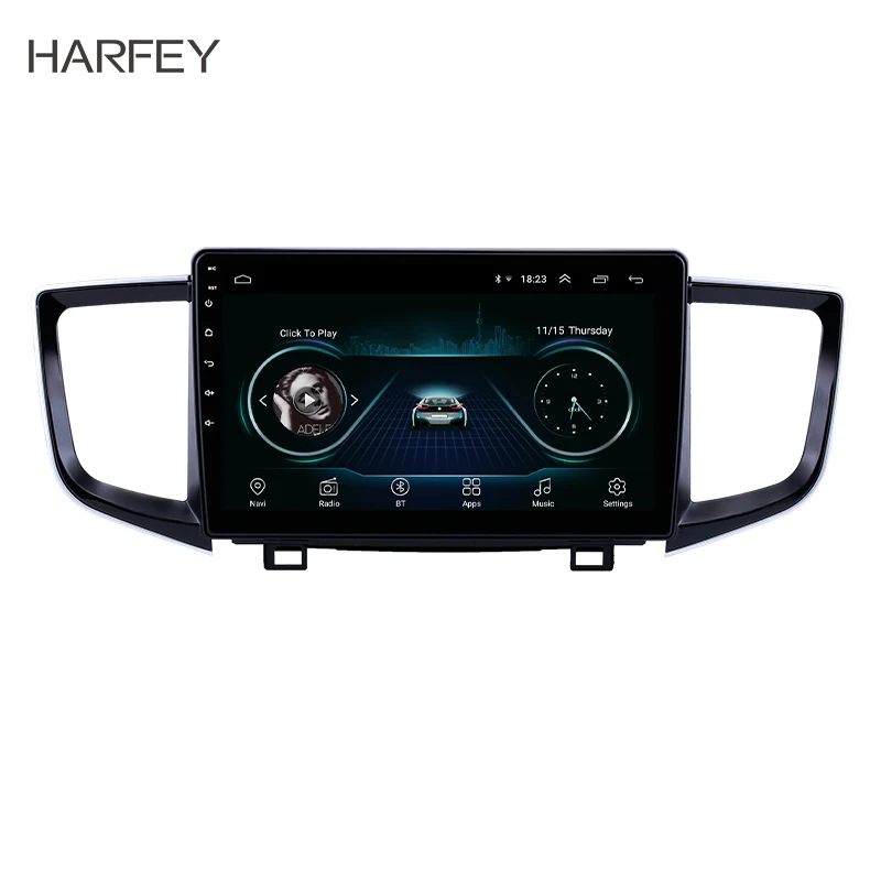 

Harfey 2Din GPS Car Radio Android 8.1 Auto Multimedia Player Stereo for 2016 2017 2018 Honda Pilot support Mirror Link OBD2 DVR