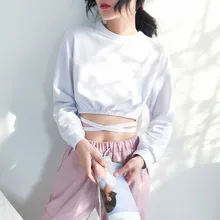 Поясничный крест перспектива спортивные рубашки для йоги Тренажерный зал женская футболка с длинным рукавом V шеи фитнес Йога Топ Блузка A1