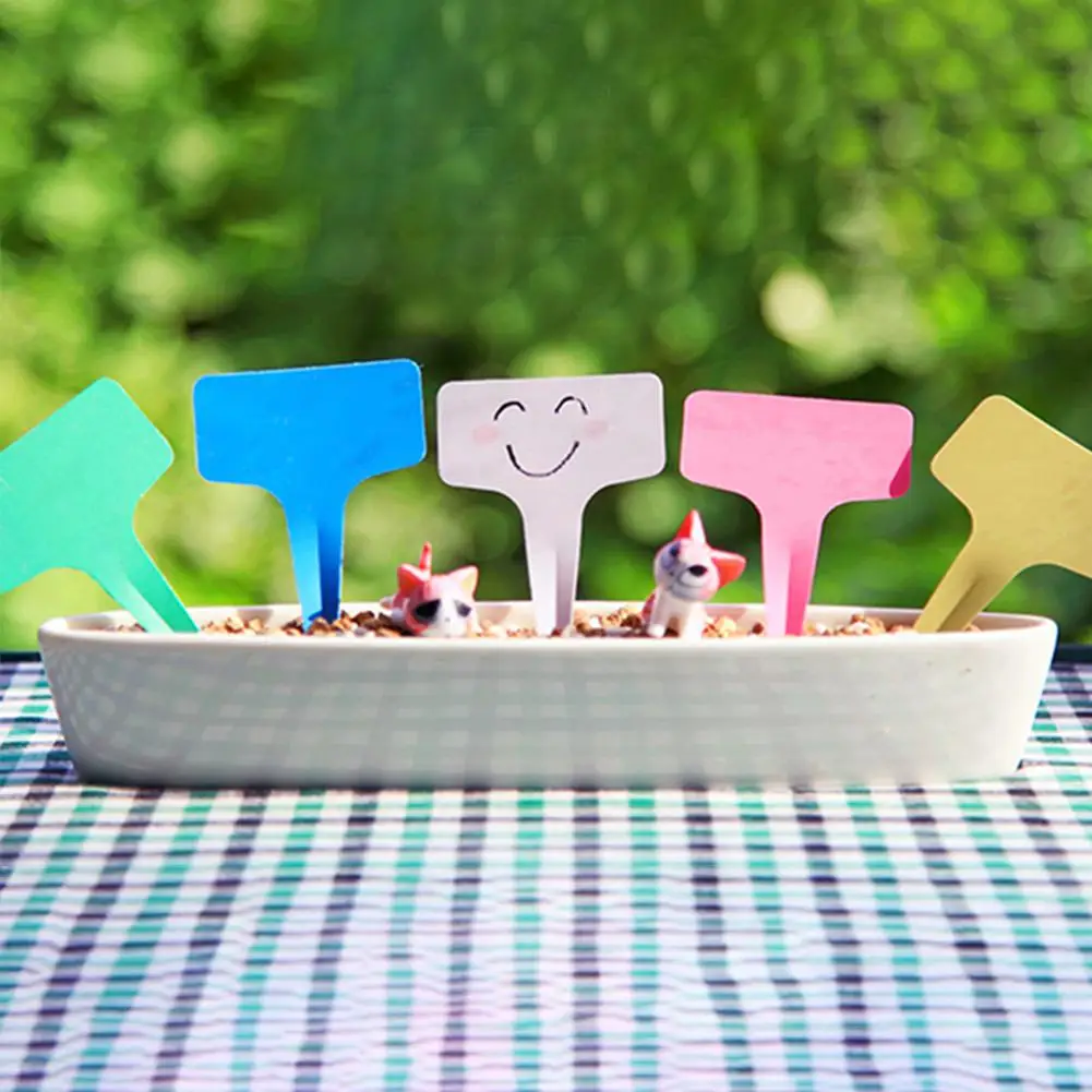 

T-shape Waterproof Gardening Plant Label Soil Pin Card Plant Marker