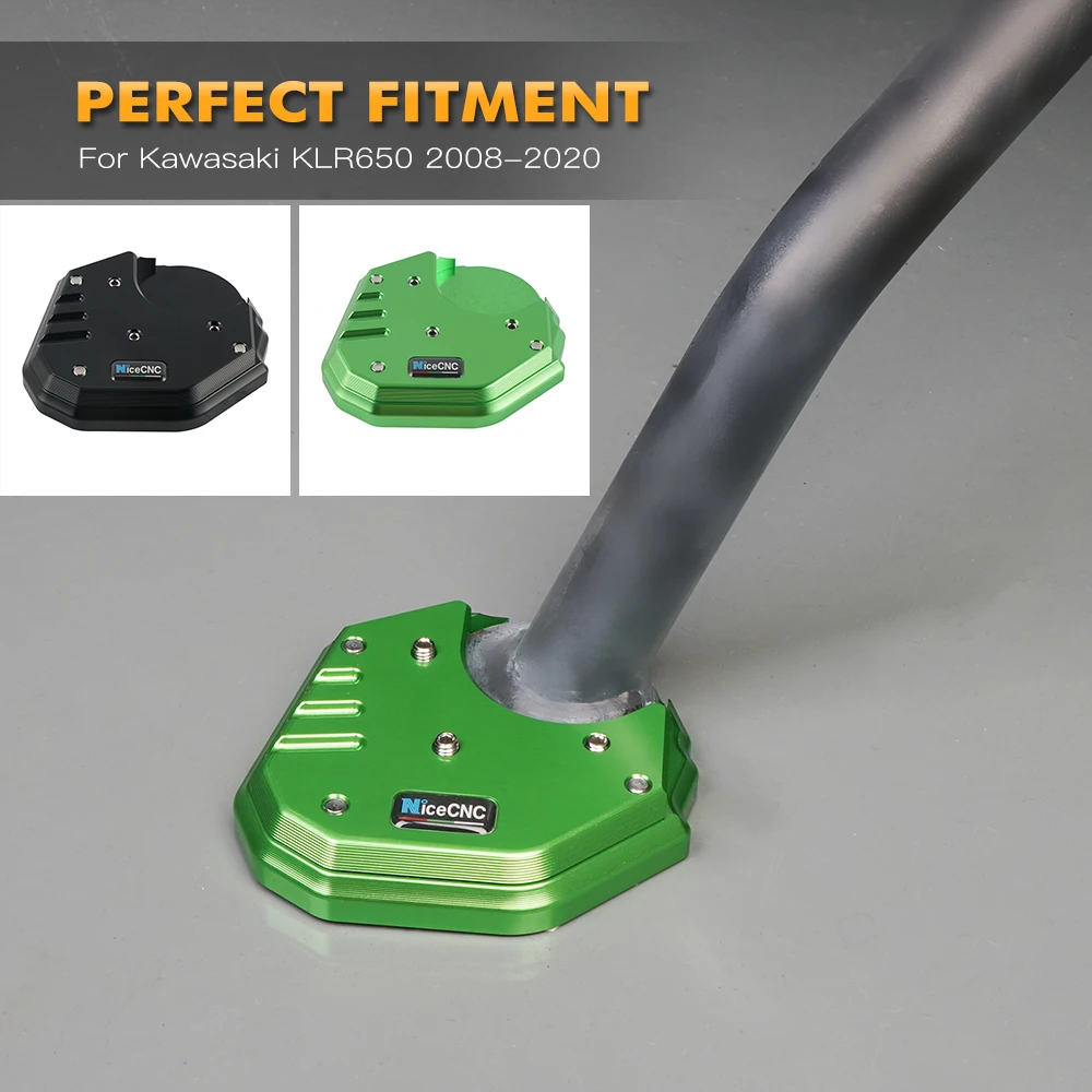 

For Kawasaki KLR650 KLR 650 2008-2022 2009 2010 2011 2012 2013 2014 2015 2016 2017 Motor Kickstand Side Stand Foot Plate Pad