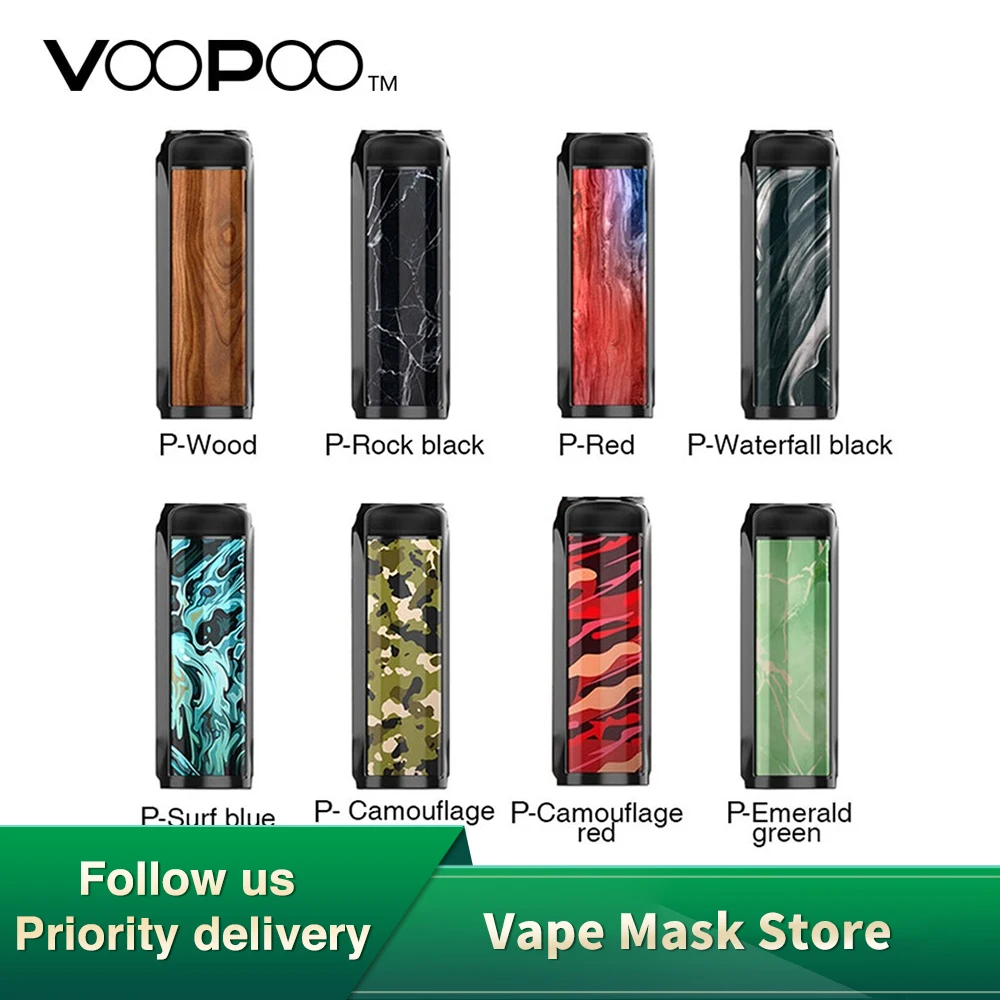 200 Вт VOOPOO Vmate TC Box MOD с обновленный 32-цифра ген. Вентилятор чип Мощный без 18650 Батарея
