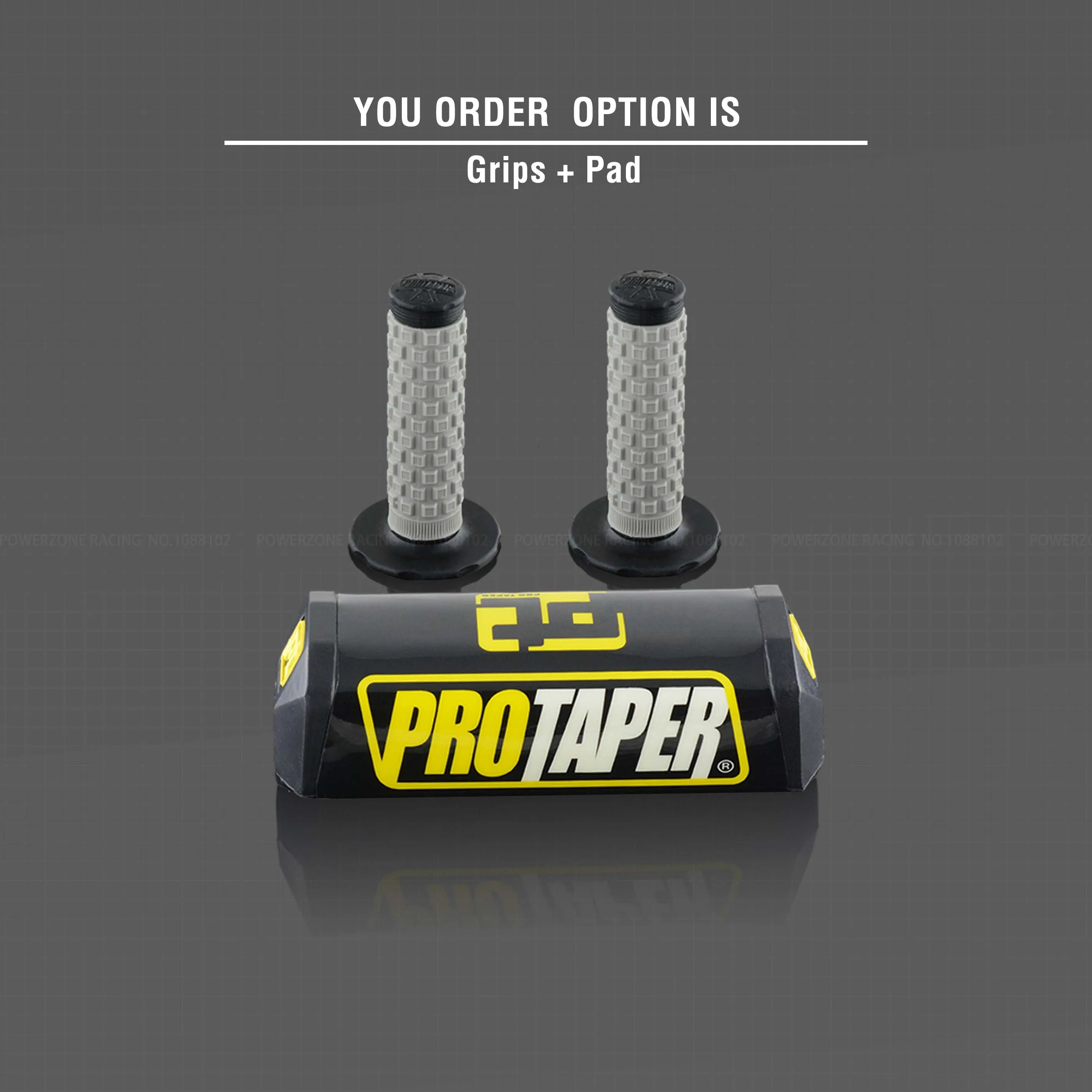 Руль для Pro Taper Pack Bar 1-1/" Классическая дверная ручка барные Колодки Ручки Pit Pro Racing Dirt Pit Bike мотоцикл с адаптер cnc - Цвет: Black Pad Grip