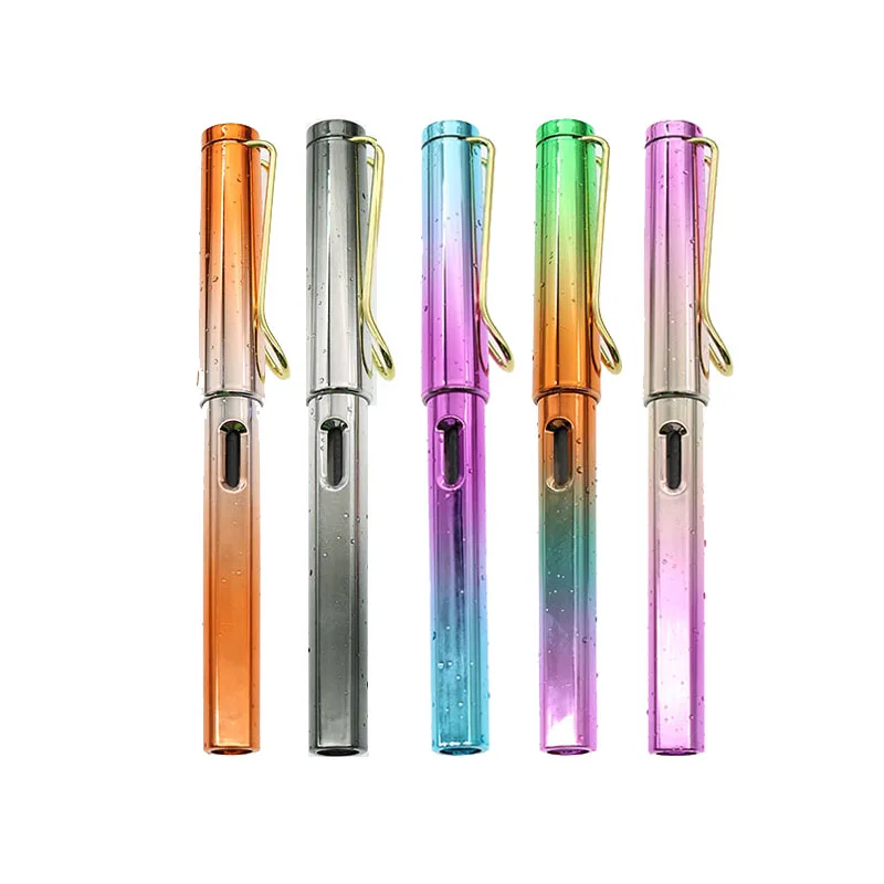 

1pcs Water Drop Gradient Pen Student Men And Women Gold Pen Floating Flash Creative Children'S Gift Stationery Office Supplies