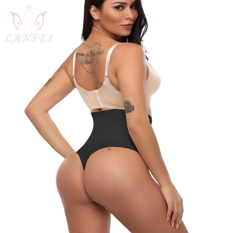 

LANFEI Tummy Control Butt Lifter Waist Trainer Shapewear for Women Breathable Panties Body Shaper Slimming Thong Pant Underpant