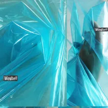 50 см* 124 см/шт. Голубое прозрачное зеркало ТПУ Защита окружающей среды одежда водонепроницаемая ткань