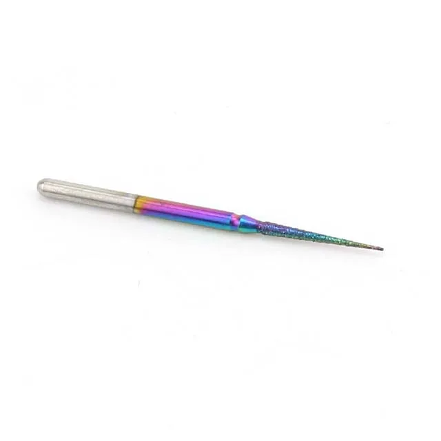 1pc Rainbow Diamond Nail Drill Bit Milling Cutter Rotary Cuticle Clean Files for Manicure Machine Burr Nail Files Accessories - Цвет: 15