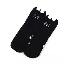 1 пара женских носков милые носки с объемным рисунком Утепленные зимние теплые носки тапочки для новорожденных