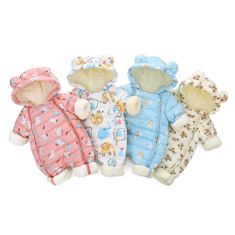 Kids Winter Jumpsuit Bodysuit Baby Rompers Snowsuit Parkas for Kids Girls Boys Newborn