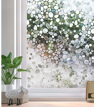 

LUCKYYJ Window Film 3D Static Privacy Decoration Self Adhesive Film ,UV Blocking Heat Control Glass Stickers