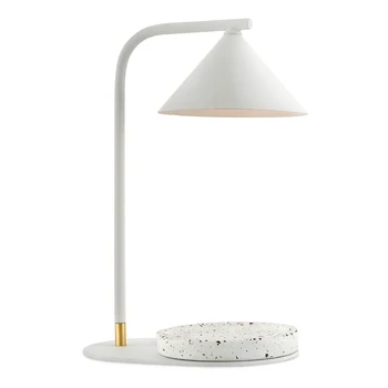 

Nordic Ins Terrazzo Marble light Led Table Lamp Metal Designer Luxury Macaroon Desk Lamp Bedroom Bedside Office Parlor