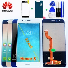 Huawei Honor 8 5,2 дюймов ЖК-дисплей сенсорный экран дигитайзер сенсор стеклянная панель в сборе для huawei Honor 8 FRD-L19 FRD-L09