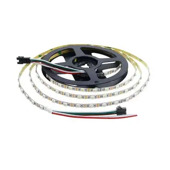 

4PCS 5m WS2812B 5MM Width 5050 RGB led Light Strip 60 Pixels/M Addressable 5V 60LEDS/M White PCB