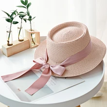 Simple été large bord femmes Chapeau de Paille mode Chapeau Paille dame soleil chapeaux Panama fille plage chapeaux Chapeu Feminino casquettes(China)
