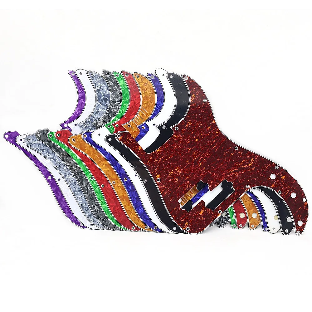 

1pcs Guitar 3 Ply Pickguard PVC Electric Guitar Pickguard Scratch Plate For Precision Bass PB Bass Guitar Part 9/11/13 Holes