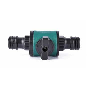 

16mm Plastic Garden Water Nipple Connector Hose Quick Connector with Valve Switch For Water Hose Coupling Release Adapter