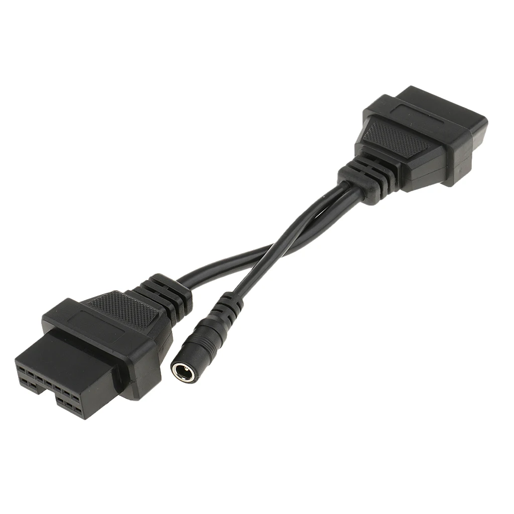 12 Pin OBD1 to 16 Pin OBD2 Diagnostic Adapter Cable for Mitsubishi Hyundai