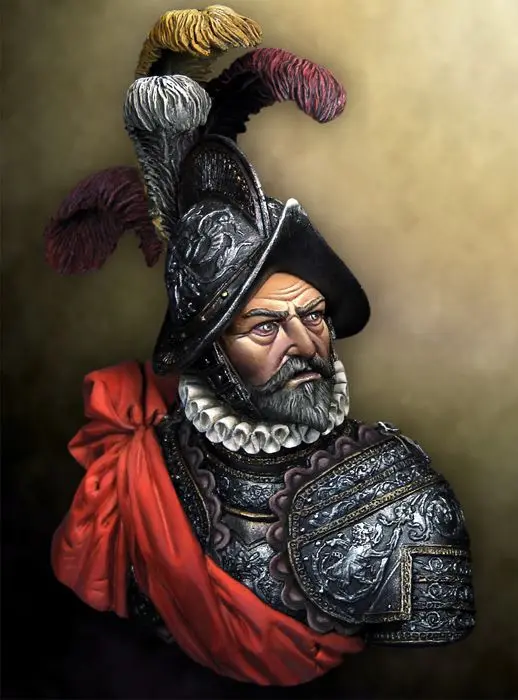 

New Unassembled 1/10 ancient Europe warrior man bust with hat Resin Figure Unpainted Model Kit