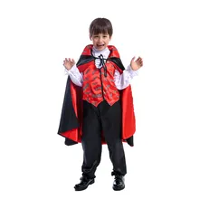 Страшный костюм вампира косплей для детей Дракула темный принц