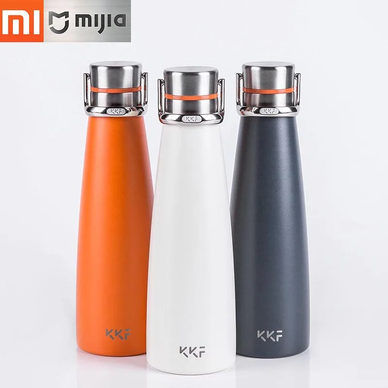 Вакуумная бутылка Xiaomi KKF, 475 мл, термос из нержавеющей стали, 24 часа, термос, портативная Спортивная кружка для путешествий, холодная чашка